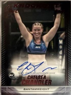 Chelsea Chandler 2024 Topps Knockout UFC Knockout Autographs #KNA-CCR Red