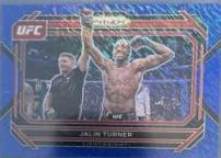 Jalin Turner 2023 Panini Prizm UFC Base #14 Blue Shimmer