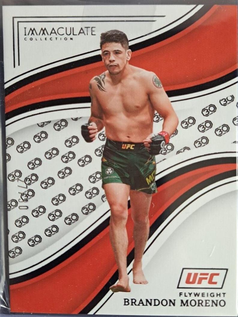 Brandon Moreno 2023 Panini Immaculate Collection UFC Base #15 30th Anniversary