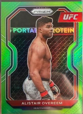 Alistair Overeem 2021 Panini Prizm UFC Base #56 Neon Green