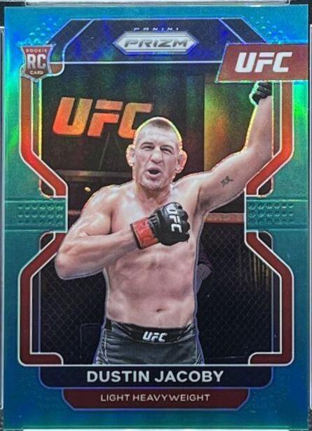 Dustin Jacoby 2022 Panini Prizm UFC Base #123 Teal