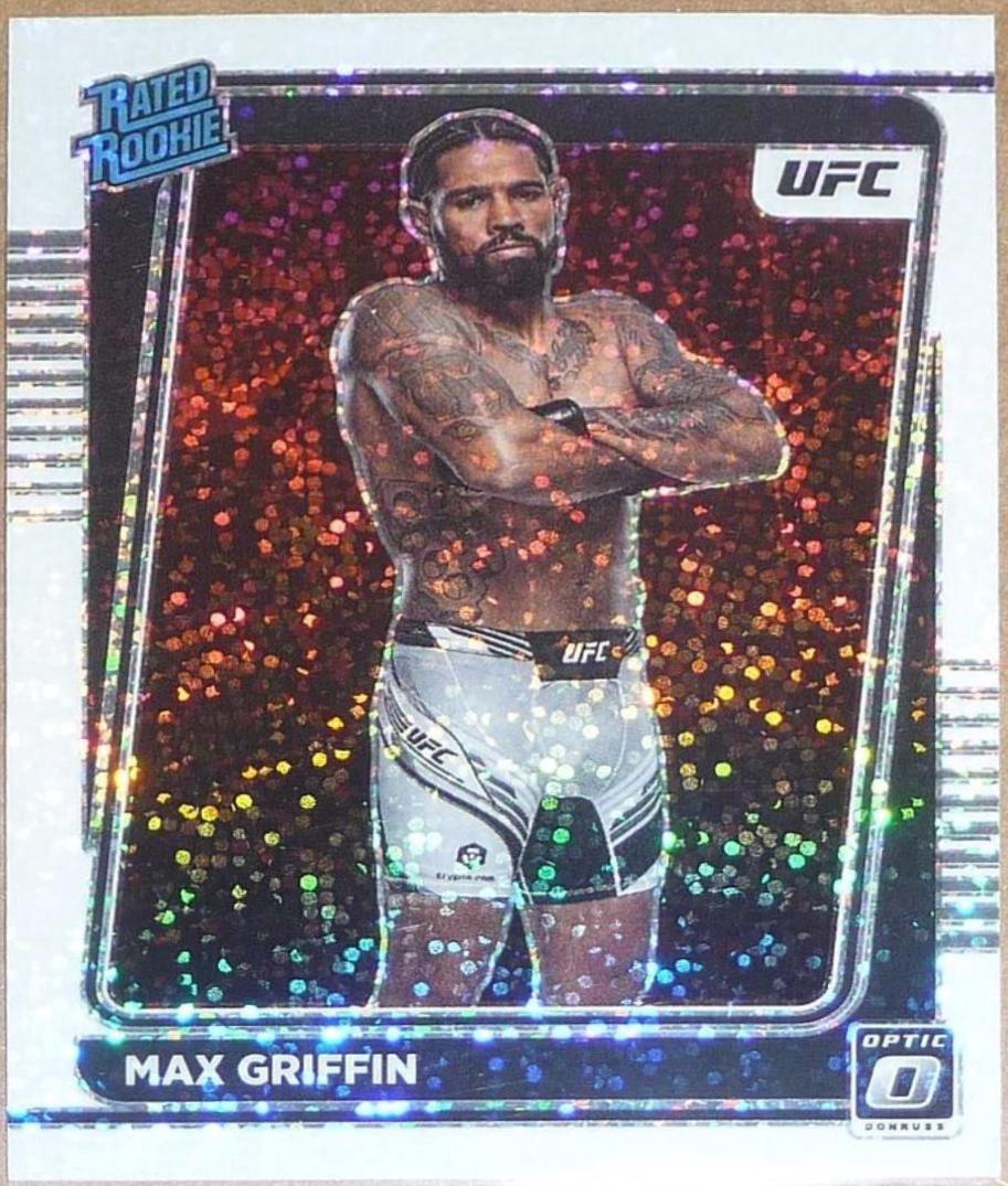 Max Griffin 2022 Panini Donruss Optic UFC Base #119 White Sparkle