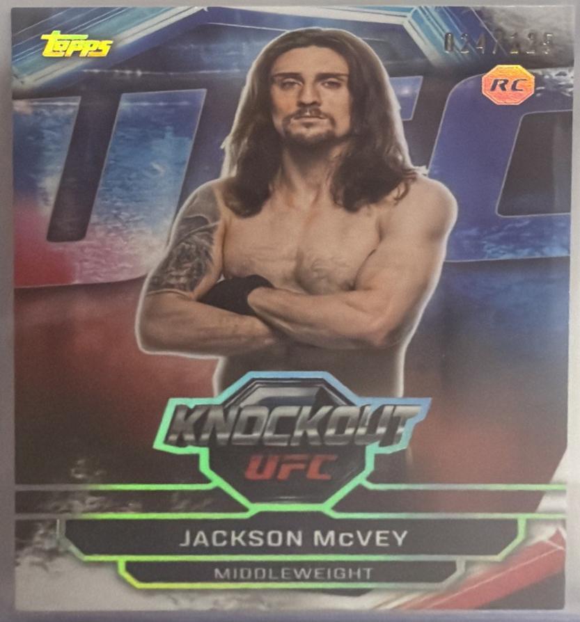Jackson McVey 2026 Topps Knockout UFC Base #39 Holo Silver