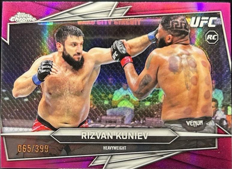 Rizvan Kuniev 2026 Topps Chrome UFC Base #164 Magenta Refractor