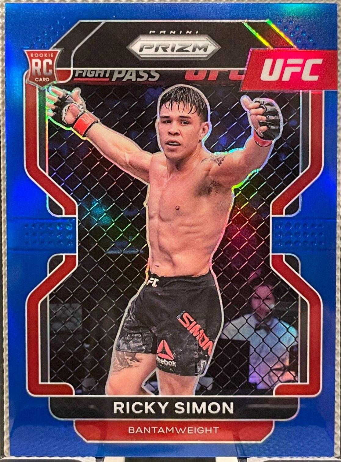 Ricky Simon 2022 Panini Prizm UFC Base #112 Blue