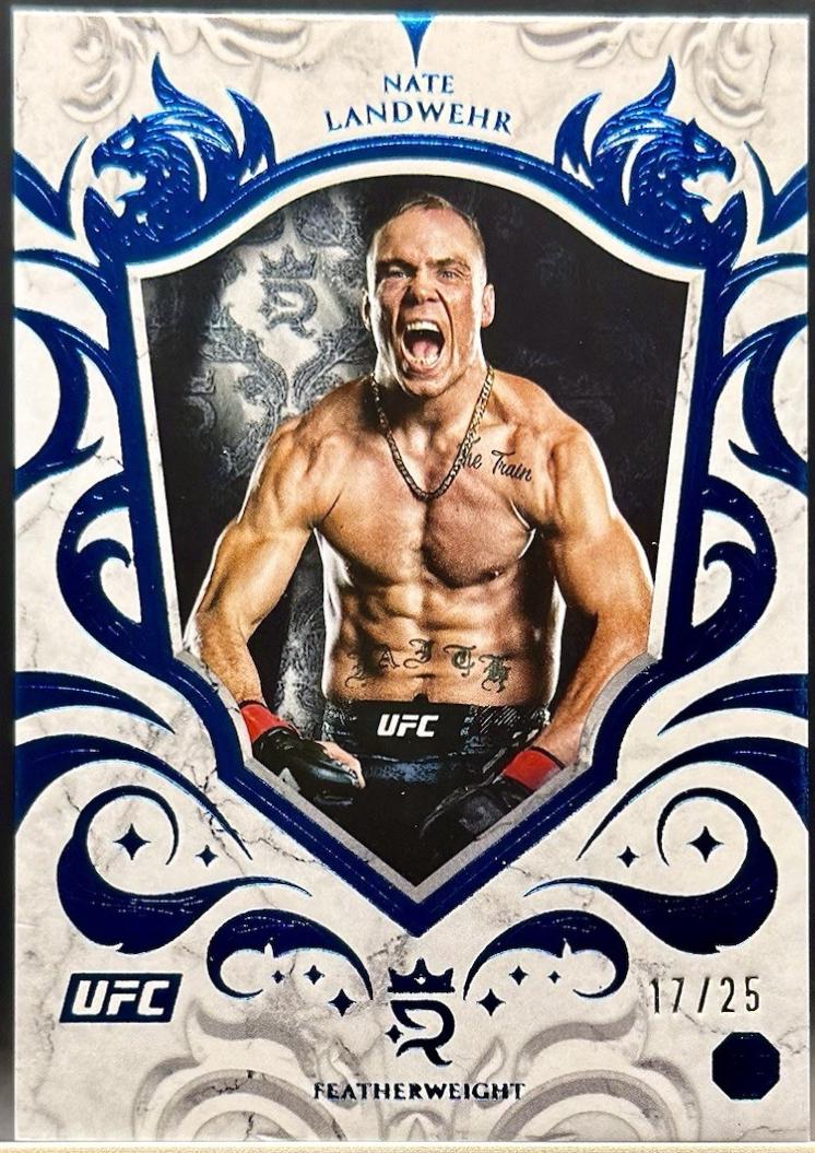 Nate Landwehr 2025 Topps Royalty UFC Base #40 Blue