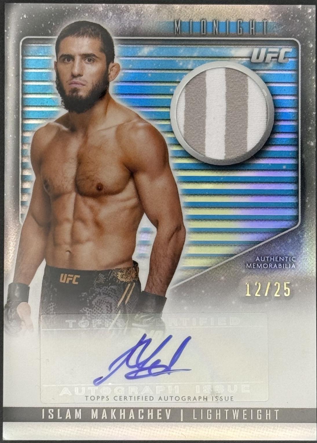 Islam Makhachev 2024 Topps Midnight UFC Relic Autographs #RCA-IMA Moonrise