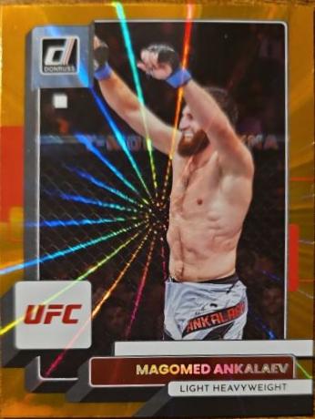 Magomed Ankalaev 2023 Panini Donruss UFC Base #35 Orange Laser