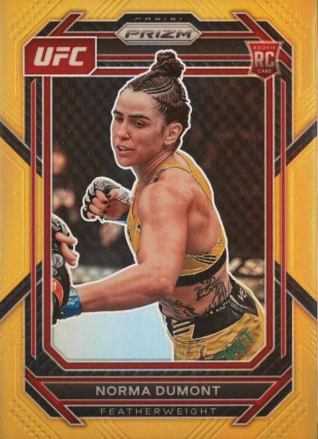 Norma Dumont 2023 Panini Prizm UFC Base #144 Gold