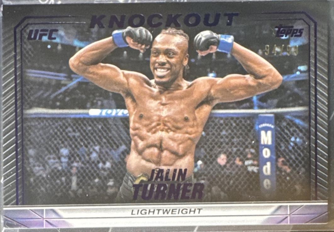 Jalin Turner 2024 Topps Knockout UFC Base #48 Purple