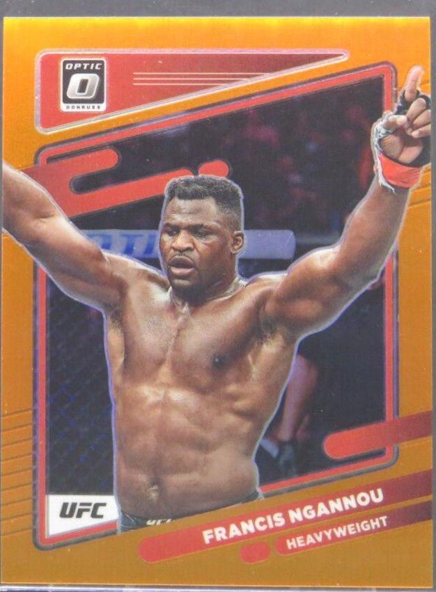 Francis Ngannou 2022 Panini Donruss Optic UFC Base #30 Orange