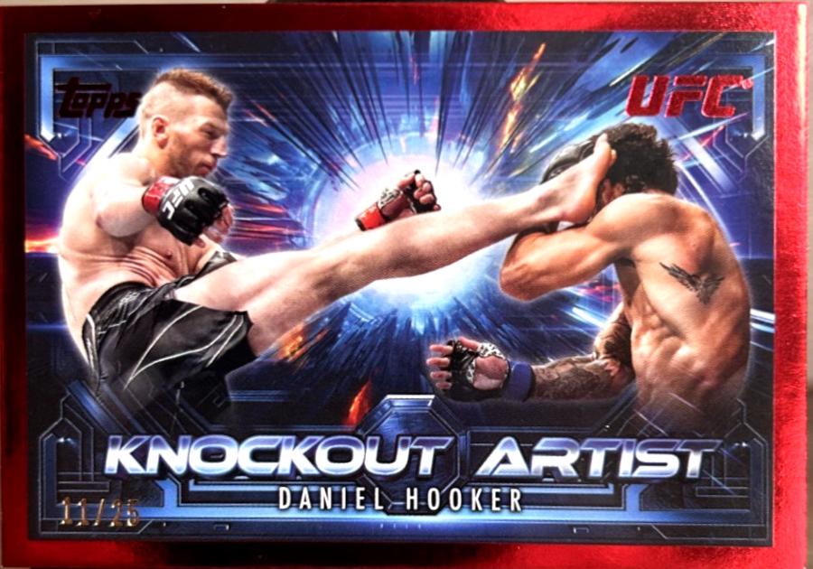 Dan Hooker 2025 Topps Knockout UFC Knockout Artists #KA-14 Red