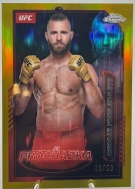 Jiri Prochazka 2025 Topps Chrome UFC Mission Control #MCL-15 Geometric Gold Refractor