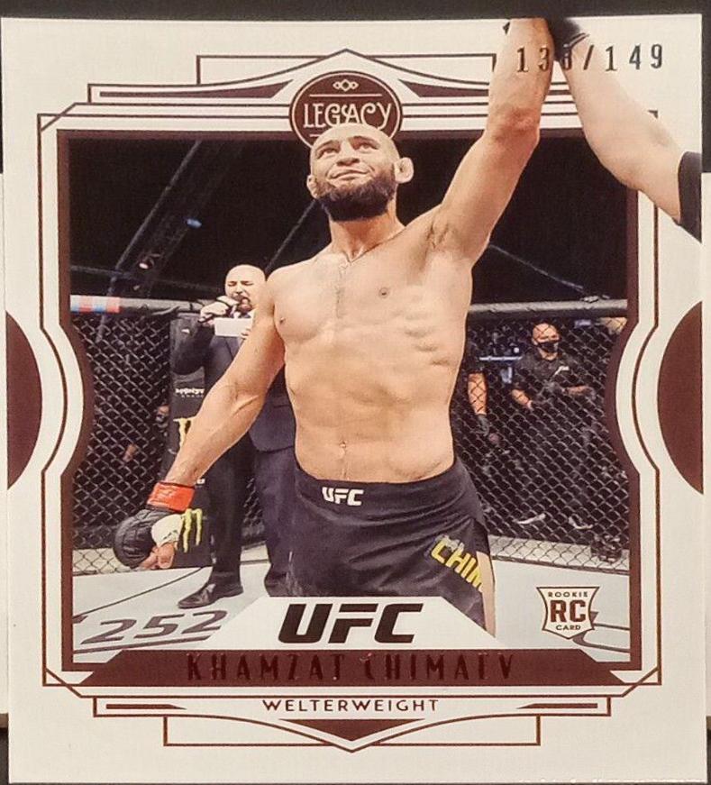 Khamzat Chimaev 2021 Panini Chronicles UFC Base Legacy #44 Red