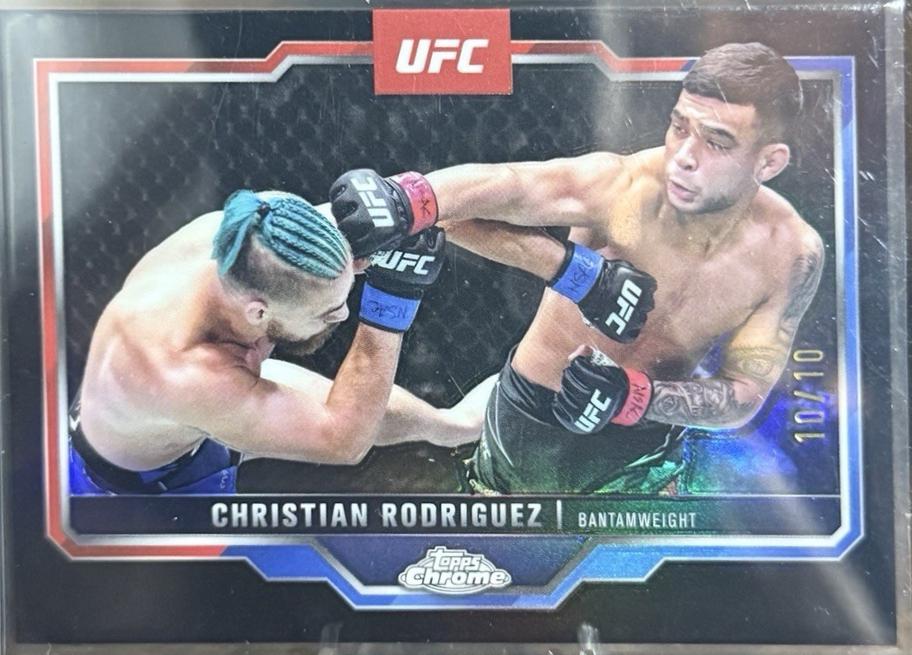 Christian Rodriguez 2025 Topps Chrome UFC Base #106 Black Refractor