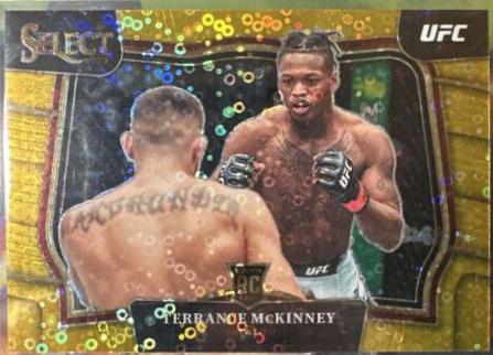 Terrance McKinney 2023 Panini Select UFC Octagonside #287 Gold Disco