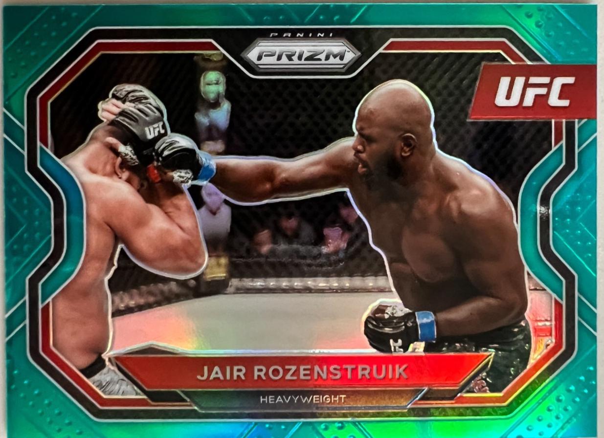 Jairzinho Rozenstruik 2021 Panini Prizm UFC Base #130 Teal