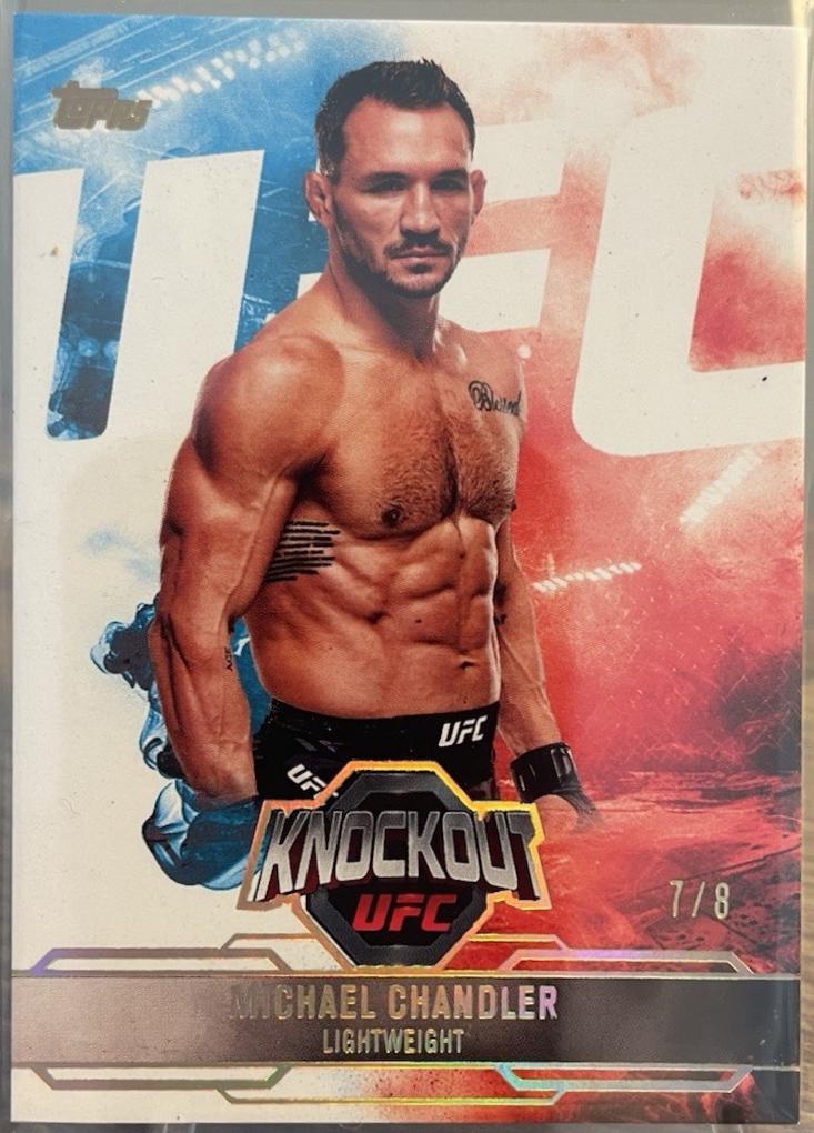 Michael Chandler 2025 Topps Knockout UFC Base #59 Holo Gold