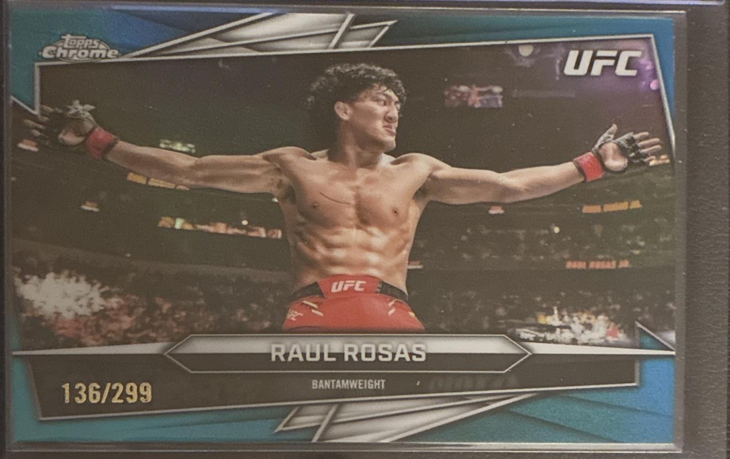 Raul Rosas 2026 Topps Chrome UFC Base #171 Aqua Refractor