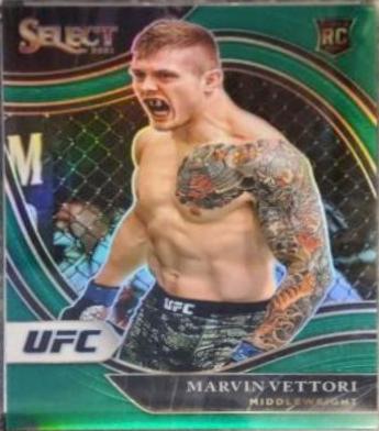 Marvin Vettori 2021 Panini Select UFC Octagonside #278 Green