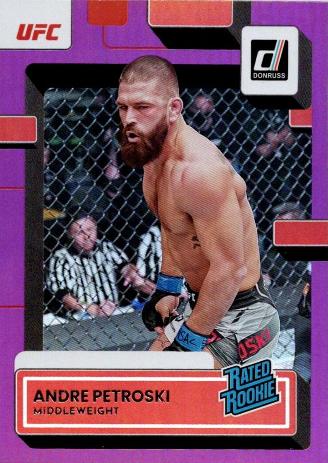 Andre Petroski 2023 Panini Donruss UFC Base #201 Purple Laser