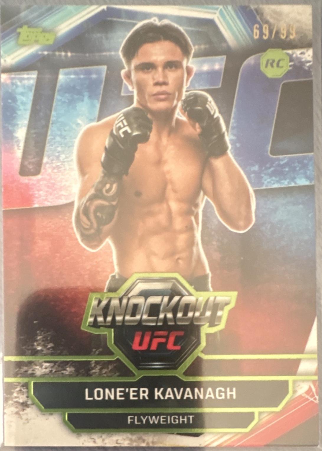 Lone'er Kavanagh 2026 Topps Knockout UFC Base #88 Lime Green