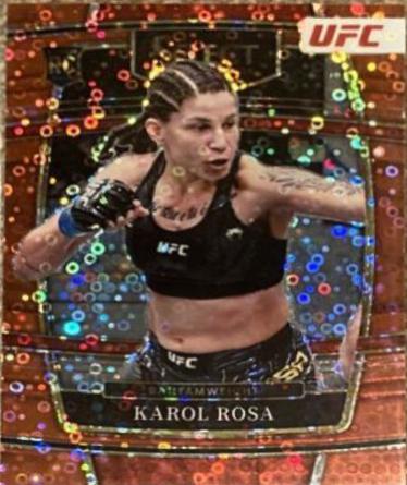 Karol Rosa 2022 Panini Select UFC Concourse #3 Red Disco