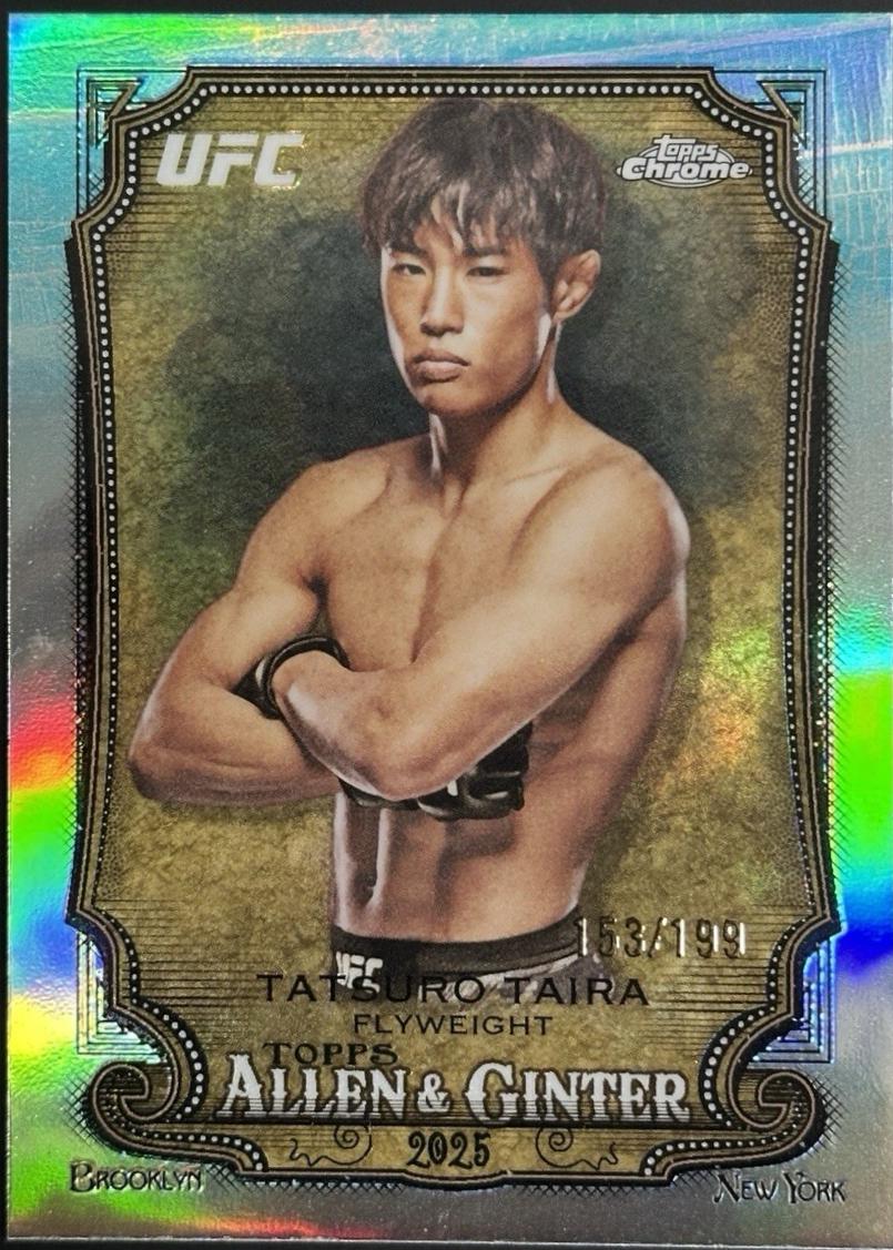 Tatsuro Taira 2026 Topps Chrome UFC Allen & Ginter #AG-13 Aqua Refractor