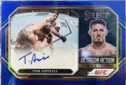Tom Aspinall 2023 Panini Select UFC Octagon Action Signatures #25 Blue