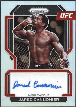 Jared Cannonier 2022 Panini Prizm UFC Signatures #46 Silver