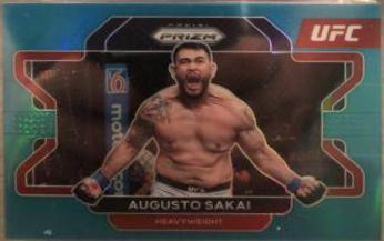 Augusto Sakai 2021 Panini Prizm UFC Base #18 Teal