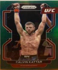 Calvin Kattar 2022 Panini Prizm UFC Base #169 Green