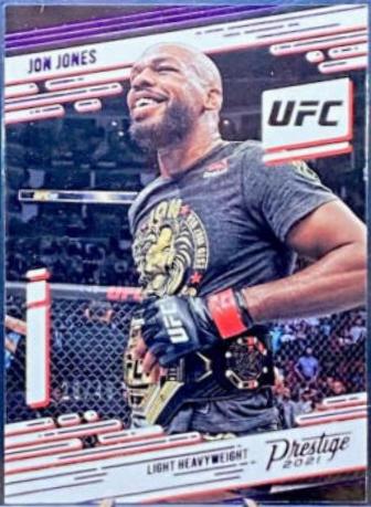 Jon Jones 2021 Panini Chronicles UFC Base Prestige #78 Purple