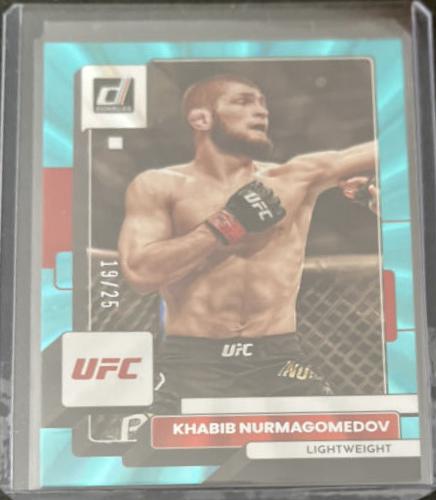 Khabib Nurmagomedov 2023 Panini Donruss UFC Base #53 Teal Laser