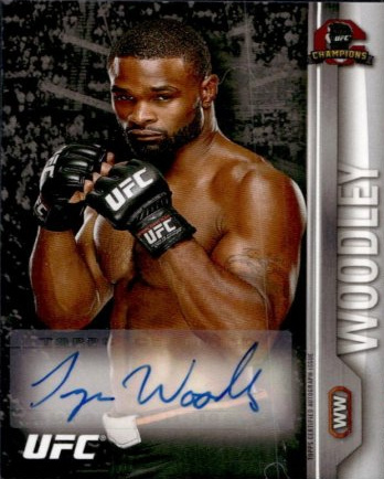 Tyron Woodley 2015 Topps UFC Champions Autographs #FA-TW Red