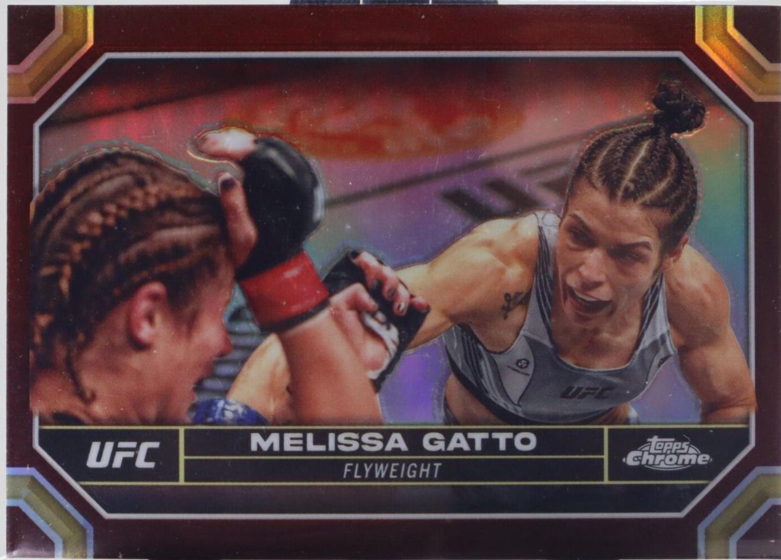 Melissa Gatto 2024 Topps Chrome UFC Base #134 Magenta Refractor
