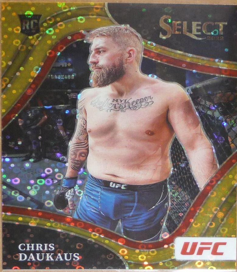 Chris Daukaus 2022 Panini Select UFC Octagonside #222 Gold Disco