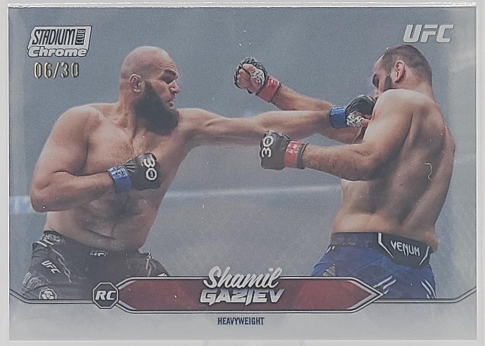 Shamil Gaziev 2025 Topps Stadium Club UFC Base Chrome #C-81 Orange Refractor