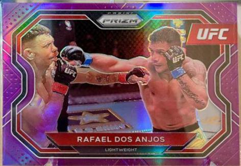 Rafael Dos Anjos 2021 Panini Prizm UFC Base #165 Purple