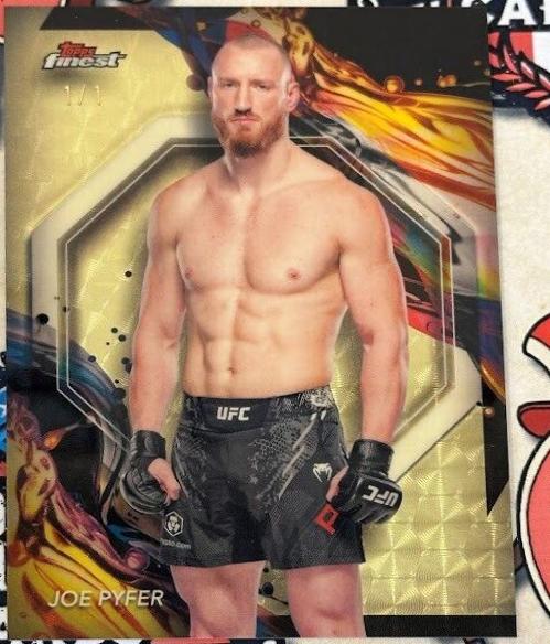 Joe Pyfer 2024 Topps Finest UFC Base Uncommon #168 Superfractor