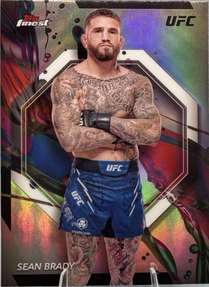 Sean Brady 2024 Topps Finest UFC Base Common #43 Refractor