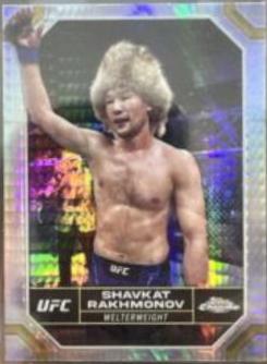 Shavkat Rakhmonov 2024 Topps Chrome UFC Base #177 Prism Refractor
