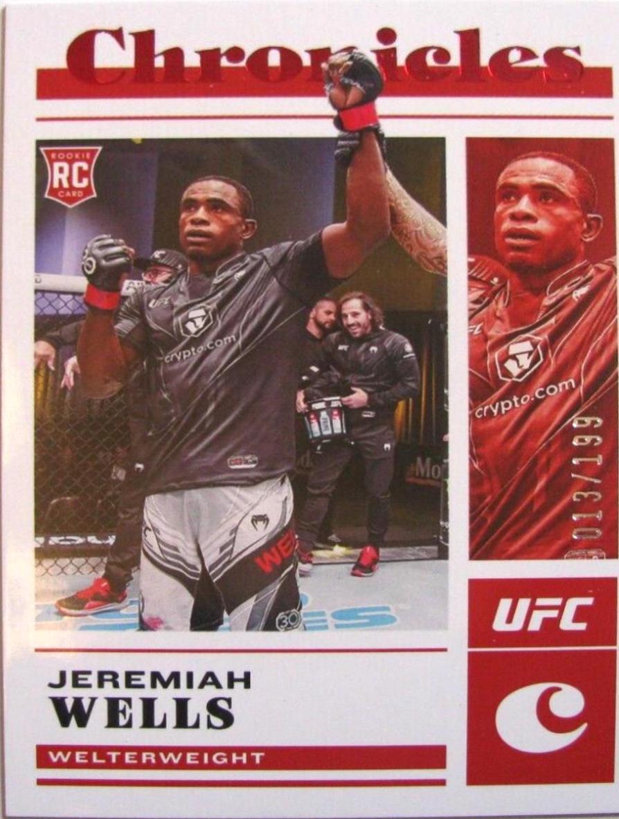 Jeremiah Wells 2023 Panini Chronicles UFC Base Chronicles #90 Red