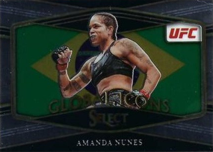 Amanda Nunes 2022 Panini Select UFC Global Icons #7 Black Flash