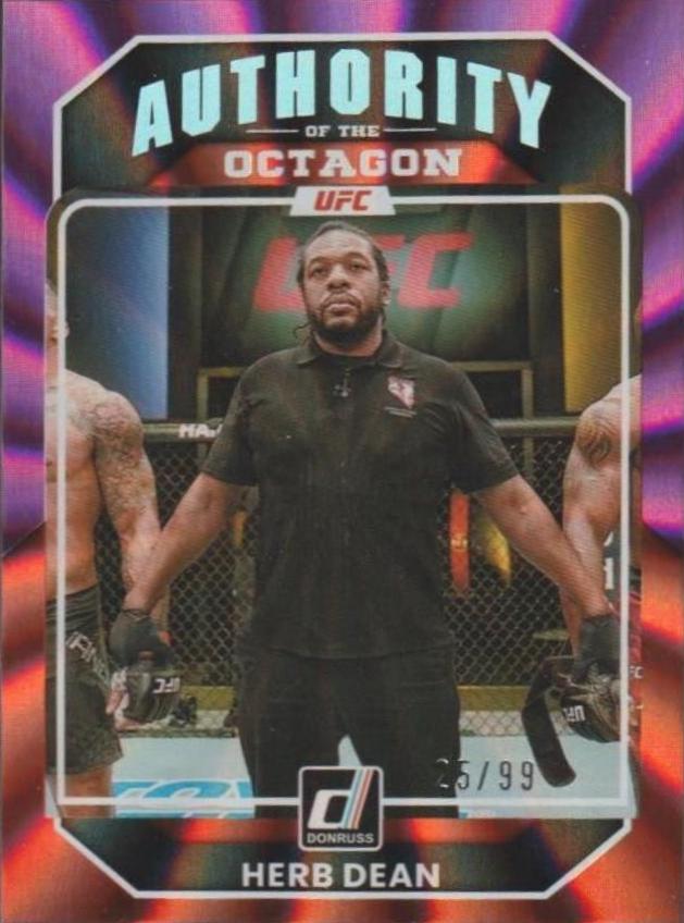 Herb Dean 2023 Panini Donruss UFC Base #222 Purple Laser