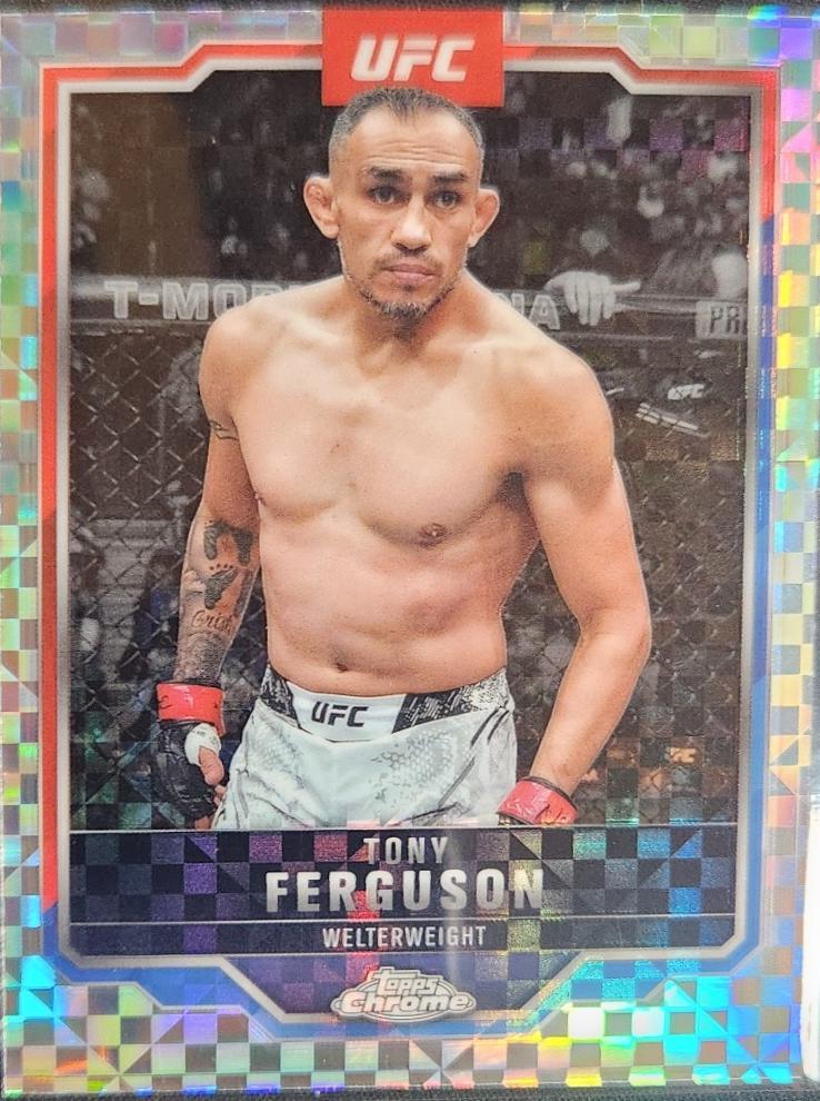 Tony Ferguson 2025 Topps Chrome UFC Base #171 X-Fractor