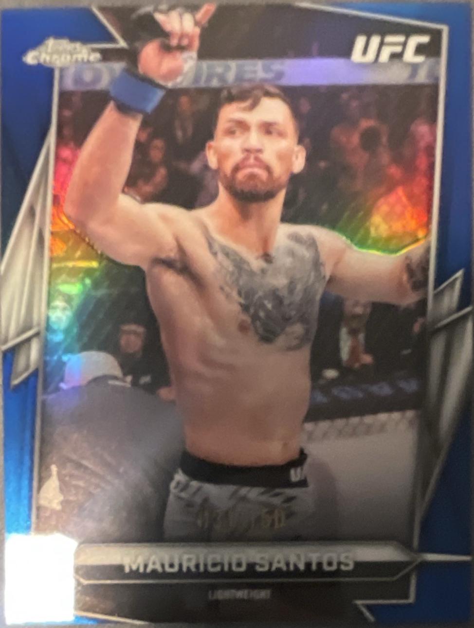 Mauricio Ruffy 2026 Topps Chrome UFC Base #178 Blue Refractor