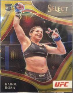 Karol Rosa 2022 Panini Select UFC Octagonside #256 Gold