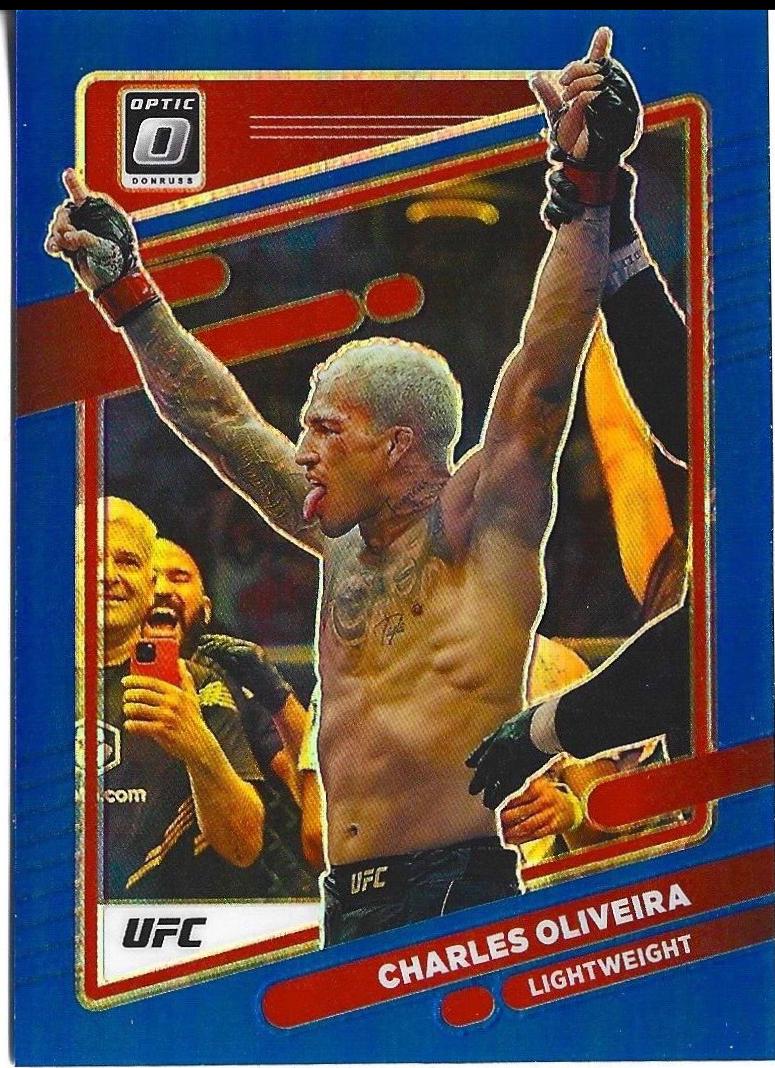 Charles Oliveira 2022 Panini Donruss Optic UFC Base #88 Blue