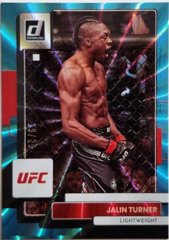 Jalin Turner 2023 Panini Donruss UFC Base #142 Teal Laser